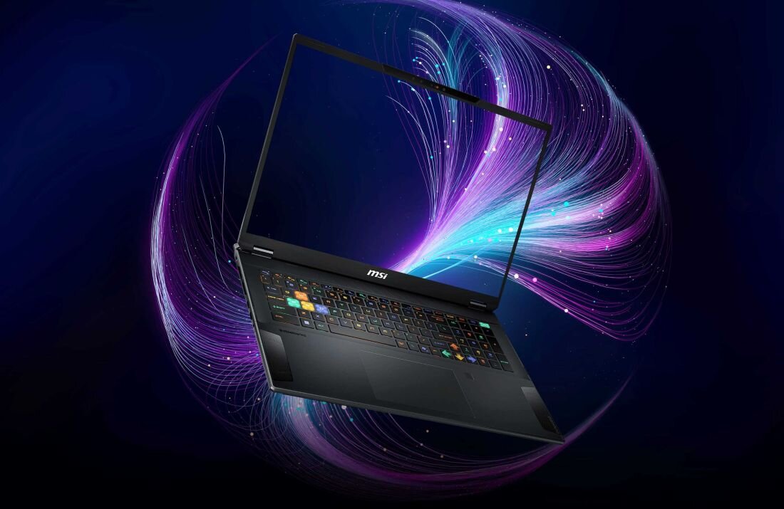 Na zdjęciu przedstawiony jest laptop gamingowy MSI Stealth 18 HX AI, dobry do intensywnej rozgrywki.