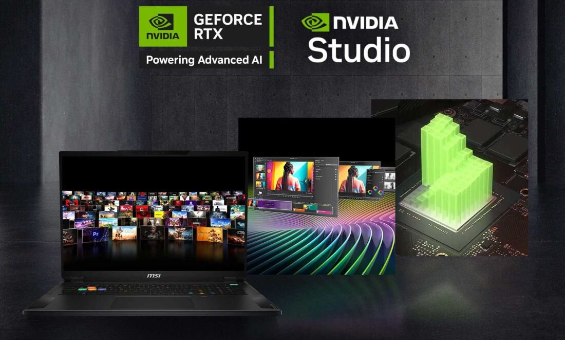 MSI Stealth 18 HX AI z NVIDIA GeForce RTX Studio, laptop gamingowy o wysokiej wydajności dla graczy i twórców. NVIDIA Blackwell RTX 50 NVIDIA DLSS 4