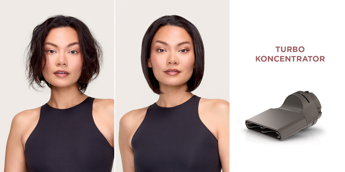 Suszarka SHARK HD542EU SpeedStyle Pro Flex Srebrny 1700 W Turbo koncentrator końcówka Turbo Koncentrator dokładne modelowanie i wygładzanie pasm szybki efekt