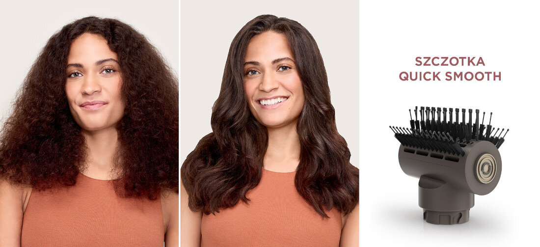 Suszarka SHARK HD542EU SpeedStyle Pro Flex Srebrny 1700 W Szczotka QuickSmooth dodają objętości wygładzają i nabłyszczają włosy