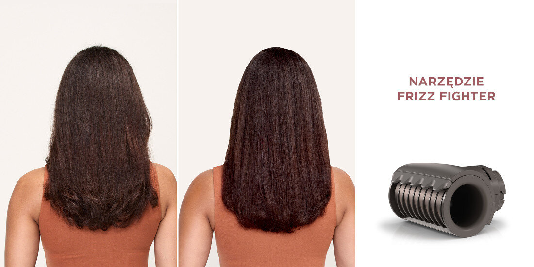 Suszarka SHARK HD542EU SpeedStyle Pro Flex Srebrny 1700 W Nasadka FrizzFighter zwalcza puszenie się włosów wygładza niesforne kosmyki technologia Coanda z dwoma strumieniami powietrza