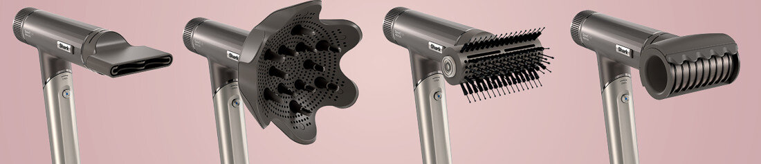 Suszarka SHARK HD542EU SpeedStyle Pro Flex Srebrny 1700 W 3 ustawienia temperatury 3 ustawienia prędkości przepływu powietrza przycisk Cool Shot Scalp Shield