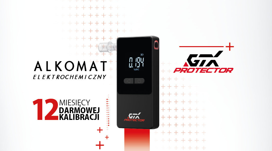 Alkomat GTX Protector Trzeźwe myślenie wygląd design prezentacja wizualizacja
