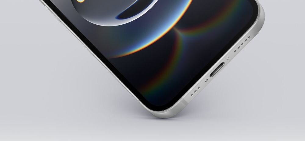 Smartfon Apple iPhone - widok telefonu uderzajacego o powierzchnie, pamiec, wrazenia, bezpieczenstwo, wizualnosc