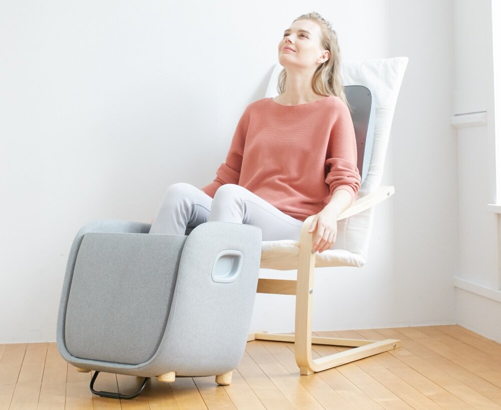 Masażer do stóp SYNCA Rei masaż stopy terapia tryby czas pracy pokrywa plecy nogi napięcie ból