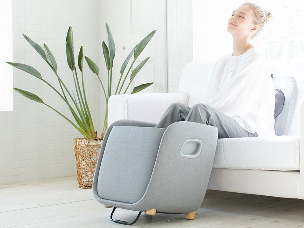 Masażer do stóp SYNCA Rei masaż stopy terapia tryby czas pracy pokrywa plecy nogi napięcie ból