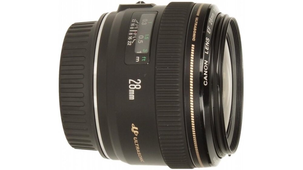 Obiektyw CANON EF 28mm f-1.8 USM ogniskowa AF mocowanie przysłona zdjęcia 