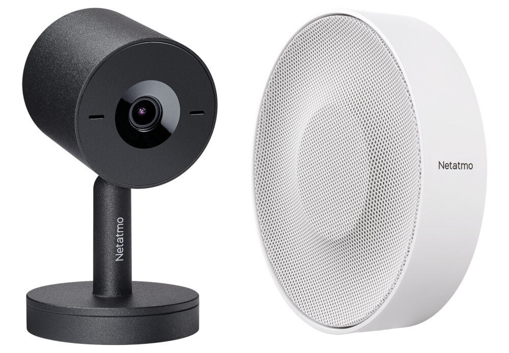 Kamera NETATMO Advance Wewnętrzna, Wi-Fi Czarny kamera na białym tle z adapterem PoE współpraca z Amazon Alexa Google Assistant i Apple HomeKit sterowanie kamerą głosem integracja z systemem Smart Home obsługa Wi-Fi 2,4 GHz i 5 GHz połączenie przewodowe przez PoE dostosowanie sposobu instalacji dedykowana aplikacja Home + Security na systemy Android i iOS