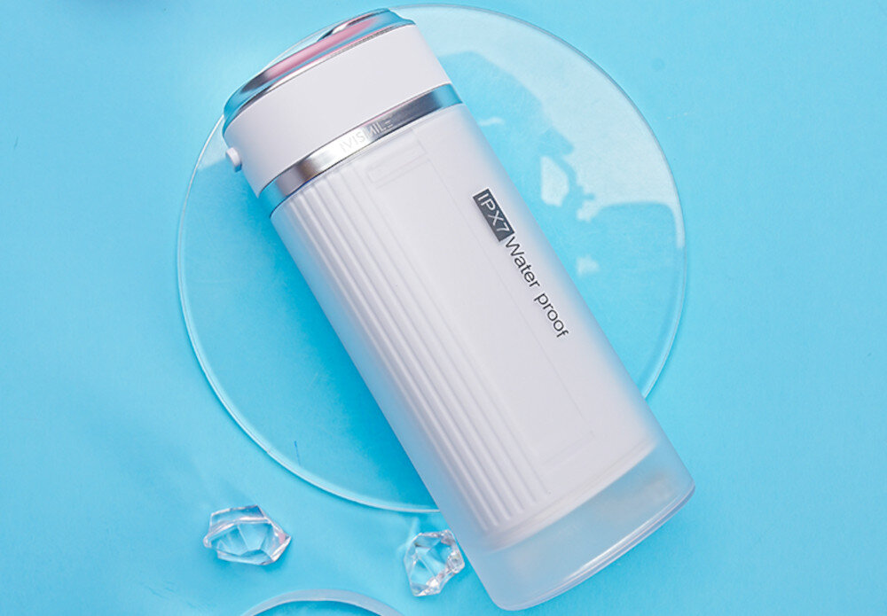 Irygator IVISMILE 01WP-P Różowyy Zdrowe zęby i dziąsła dogłębne oczyszczanie higiena jama ustna aparaty ortodontyczne implanty mosty kompaktowa konstrukcja wydajna bateria