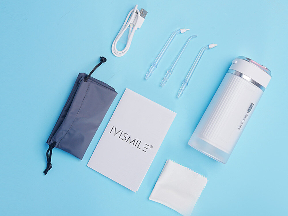 Irygator IVISMILE 01WP-P Różowy zestaw akcesoria komplet wyposazenie