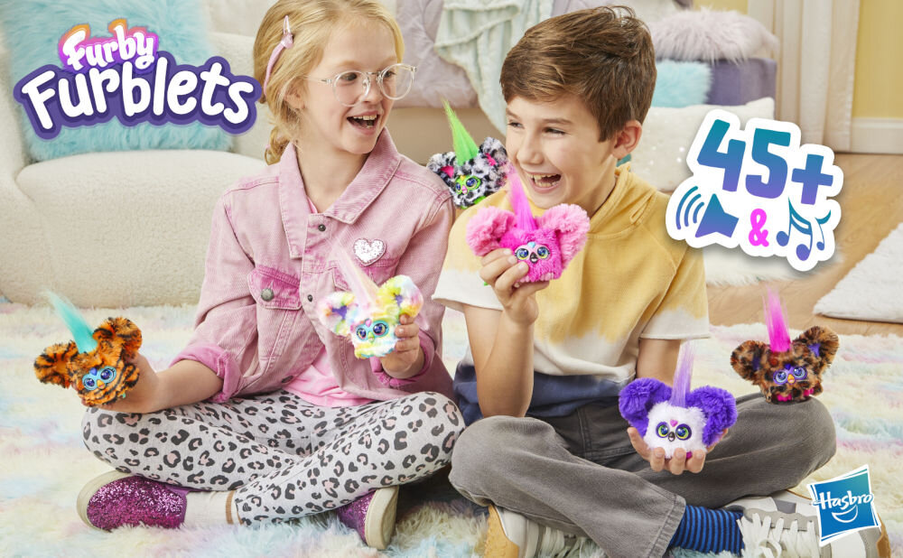 Maskotka HASBRO Furby Furbisie Flo-Flo G16995X2 6 furbisiów do zebrania napis 45+ różne kolory