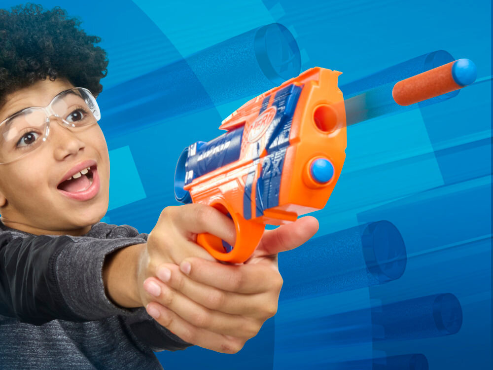 Wyrzutnia NERF N Series Duo Pack G1492EU4 8 strzałek daleki zasięg kompatybilność dopasowanie ćwiczenie celności zabawa połączona z ruchem