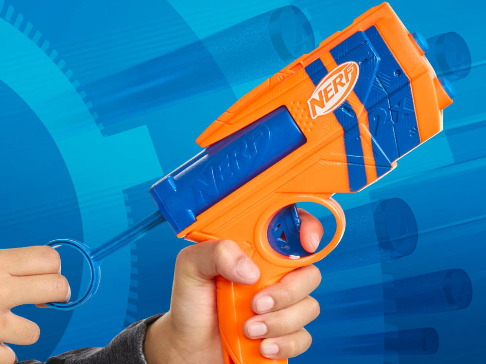 Wyrzutnia NERF N Series Duo Pack G1492EU4 zabawa na zewnątrz zabawa w ogrodzie na podwórku wspólna aktywność miękkie strzałki łuk refleks koordynacja