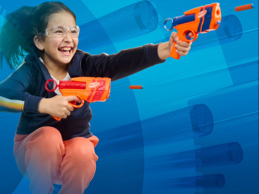 Wyrzutnia NERF N Series Duo Pack G1492EU4 pomysł na prezent dla fanów Minecraft ze świata gry świat wirtualny aktywność offline