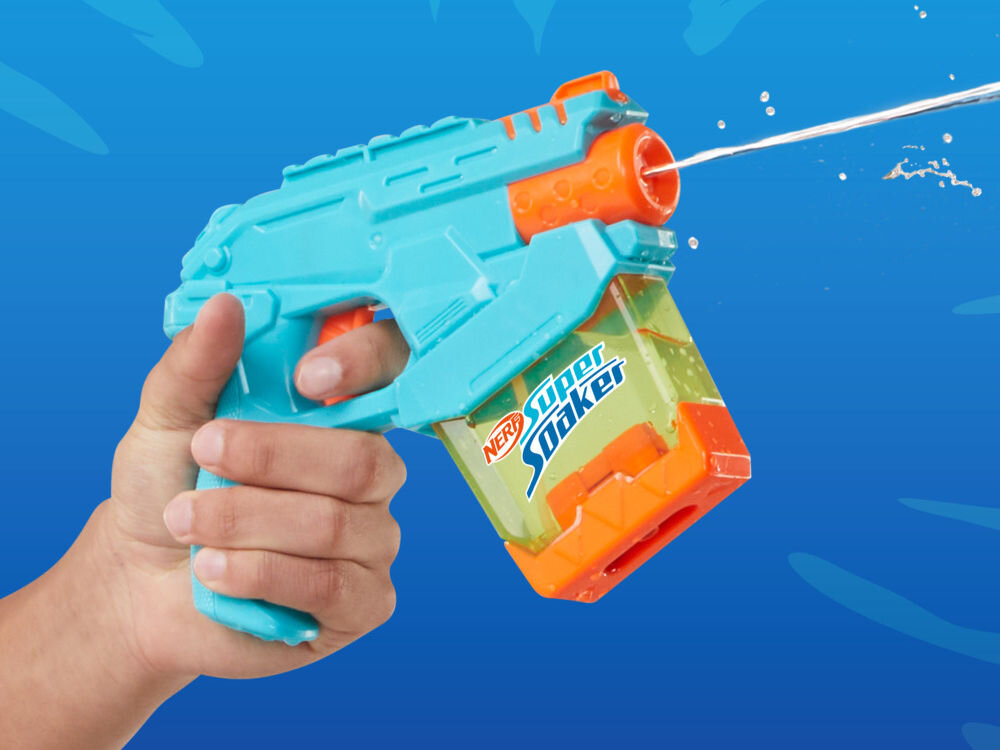 Wyrzutnia NERF Super Soaker Mini Dunk-Fill G09935L0 zabawa na zewnątrz zabawa w ogrodzie na podwórku wspólna aktywność refleks koordynacja