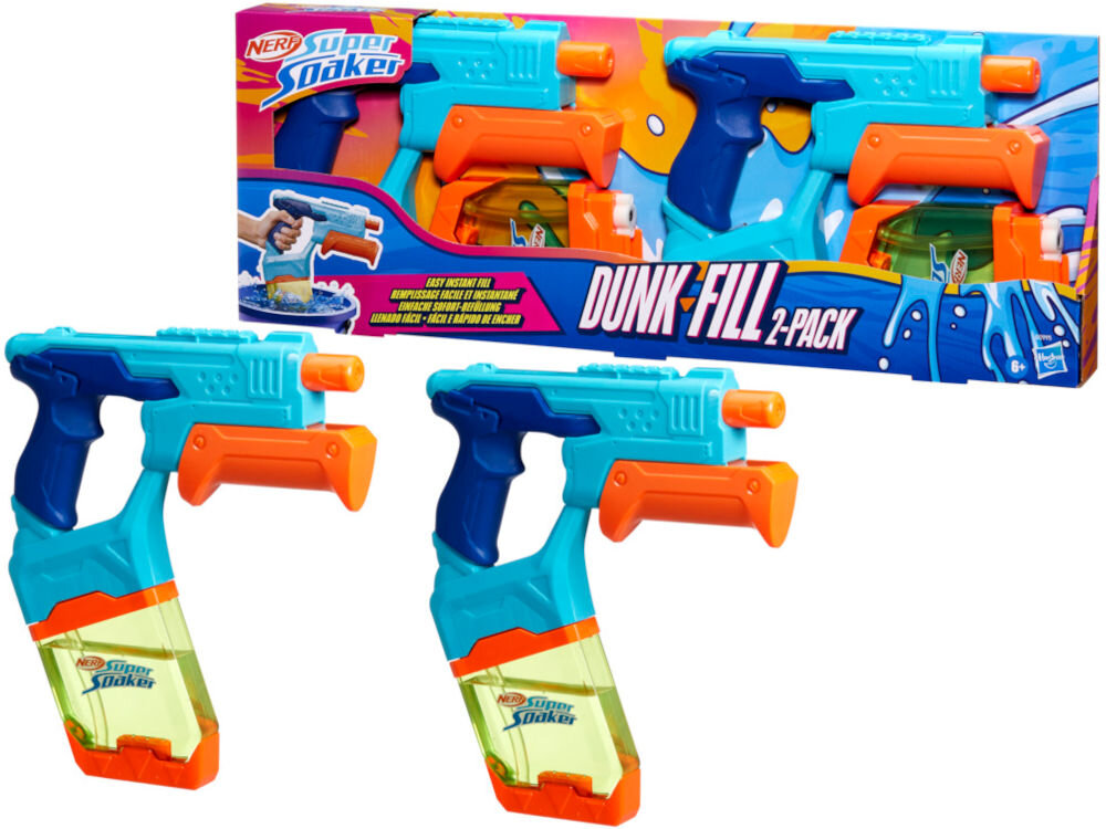 Wyrzutnia NERF Super Soaker Dunk-Fill 2-Pak G09955L0 opakowanie wyrzutnia