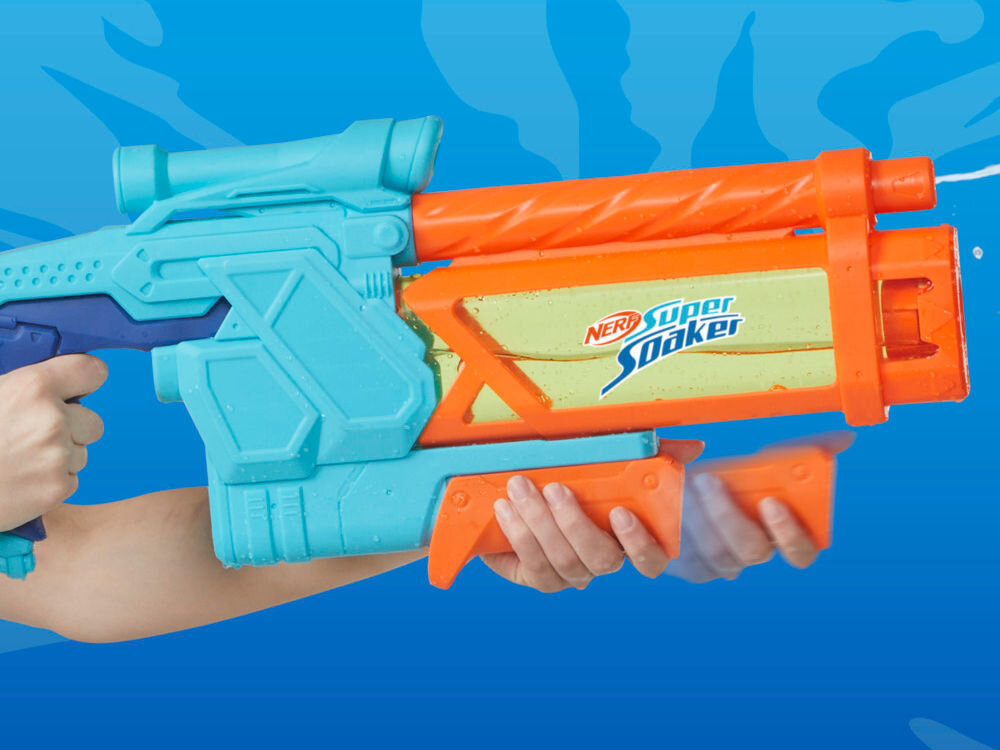 Wyrzutnia NERF Super Soaker Mega Dunk-Fill G09995L0 łucznik strzałki intuicyjny mechanizm wiele ruchu wiele emocji zabawa w domu zabawa na zewnątrz