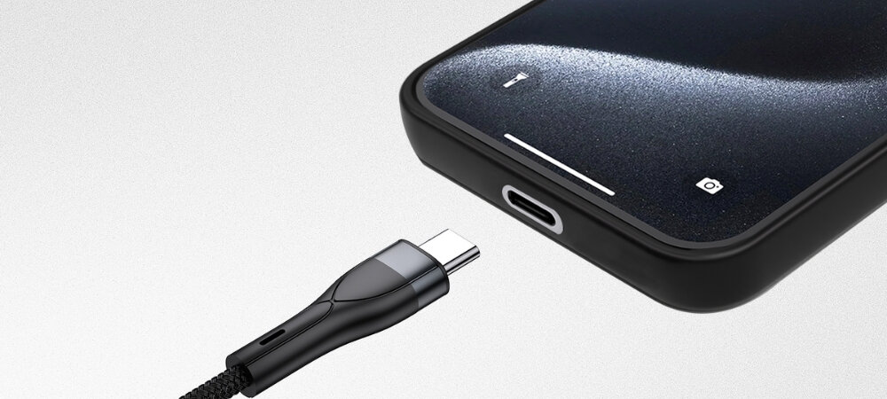 Kabel 4SMARTS USB-C/A 4w2 1.2m
końcówka kabla obok smartfona usb-c lightning microusb smartfony tablety wtyczki złącza ładowarki powerbanki