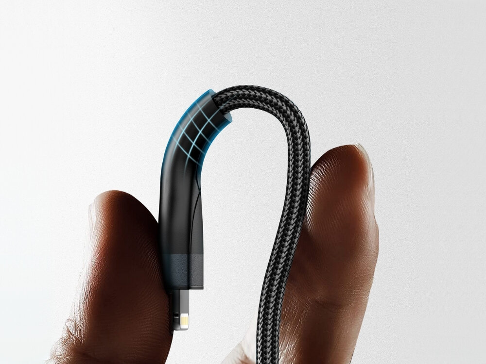 Kabel 4SMARTS USB-C/A 4w2 1.2m
zgięty kabel w palcach oplot nylon aluminiowe złącza elastyczne wykończenie ochrona trwałość