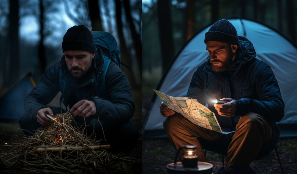 Kabel USB-C 4SMARTS Explorer 4in1 60W 1m Czarny adapter światło adapter zapalnik outdoor akcesoria