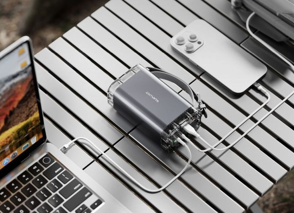 Lucid Air Power Bank 26800mAh szybkie ładowanie 65W USB-C USB-A jednoczesne ładowanie