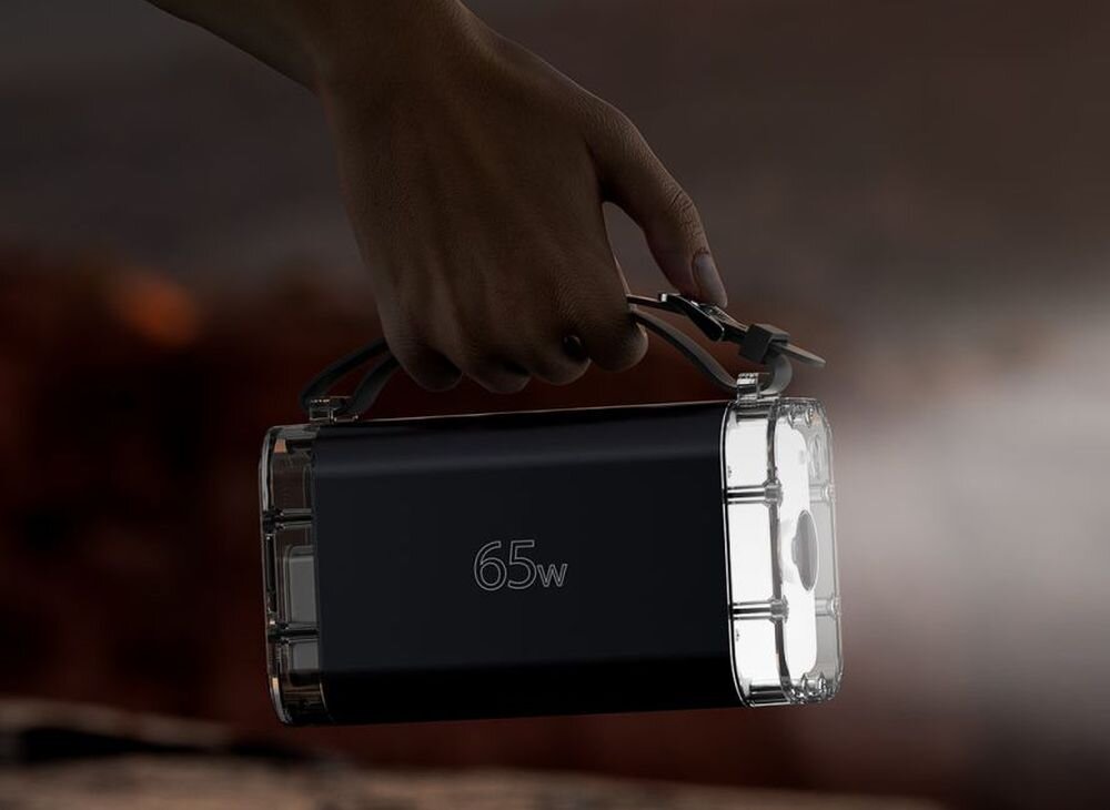 Lucid Air Power Bank 26800mAh latarka LED 500 lumenów 5 trybów SOS
