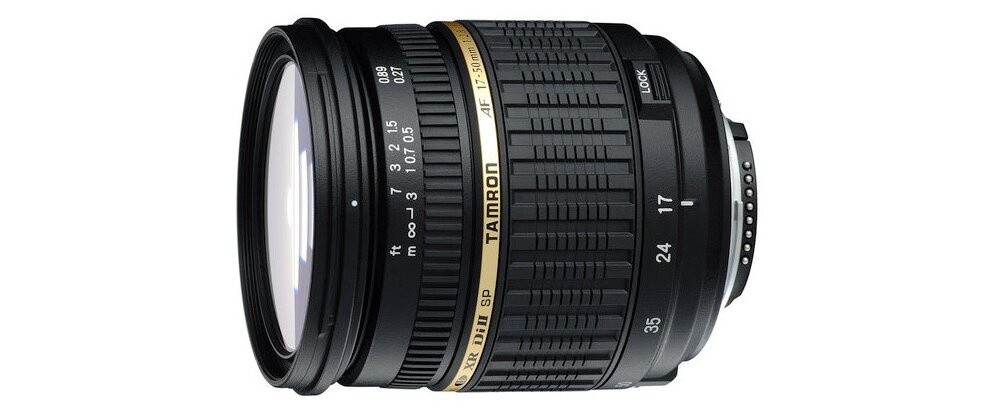Obiektyw TAMRON SP AF 17-50 mm f-2.8 XR DI II VC LD mocowanie przysłona zdjęcia