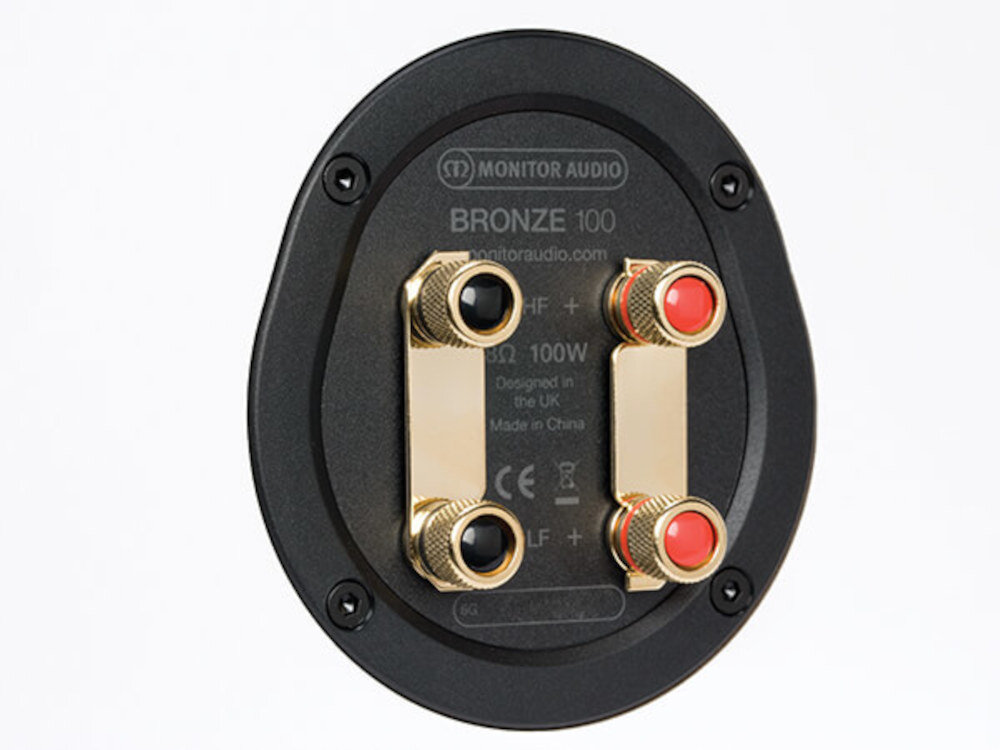 Kolumna głośnikowa MONITOR AUDIO Bronze 100 Seria 6G - Wygodne podłączenie, kadr złącz kolumny