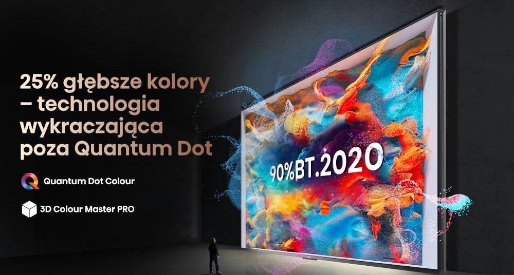 Telewizor HISENSE 110UXNQ - Quantum Dot Colour – głębia kolorów, ogormny ekran