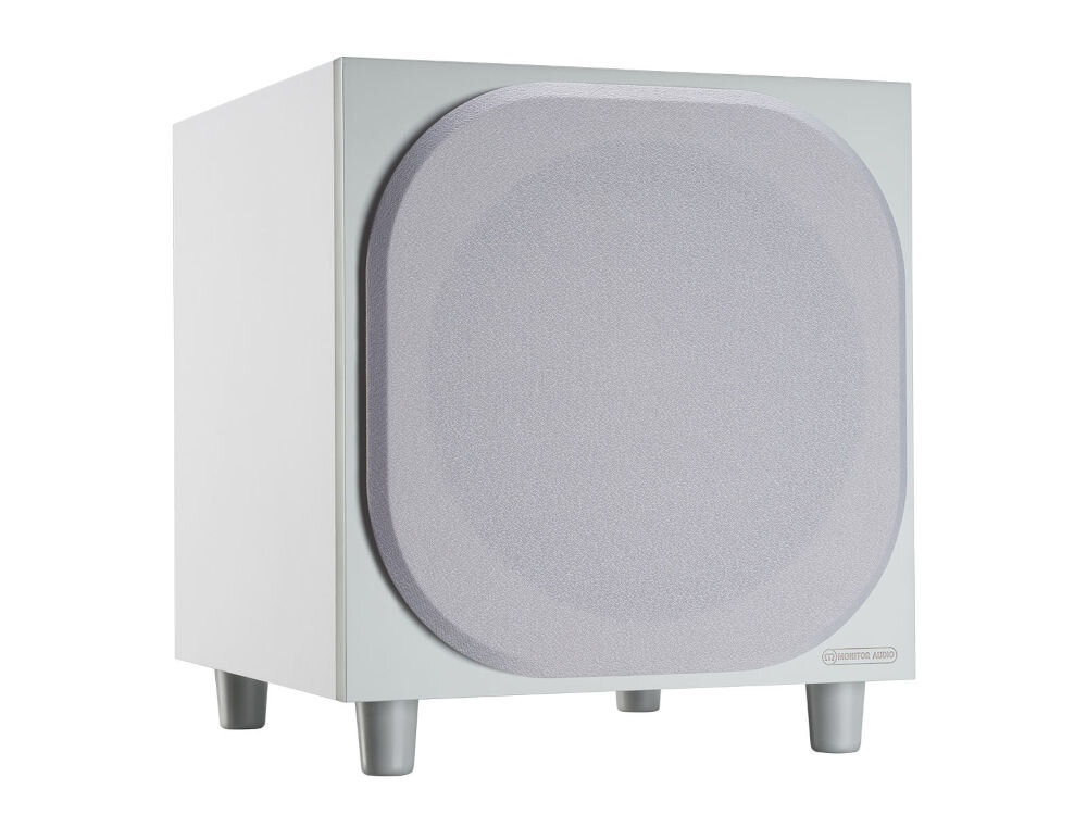 Subwoofer MONITOR AUDIO Bronze W10 6G - Solidna i stylowa obudowa, Subwoofer stojący pod skosem