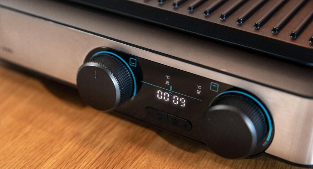 Grill elektryczny CECOTEC Rock’nGrill Dual moc 2000W, błyskawiczne grillowanie, do każdego rodzaju potraw