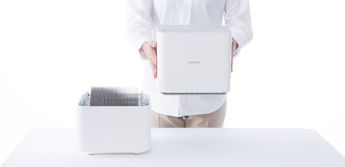 Nawilzacz SMARTMI Pure Evaporative Air Humidifier CJXJSQ02ZM inteligentne czujniki dotykowy pnale 3 tryby predkosci