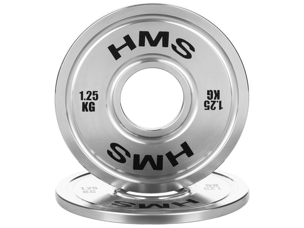 Obciążenie HMS TOS15 (1,5 kg) obciążenie na białym tle widoczne od przodu ustawione na drugim obciążeniu obciążenie olimpijskie o masie 1,5 kg wspiera precyzyjne budowanie siły i techniki stopniowe zwiększanie obciążenia bez gwałtownych przeskoków ułatwia kontrolę postępów i zmniejsza ryzyko przeciążenia