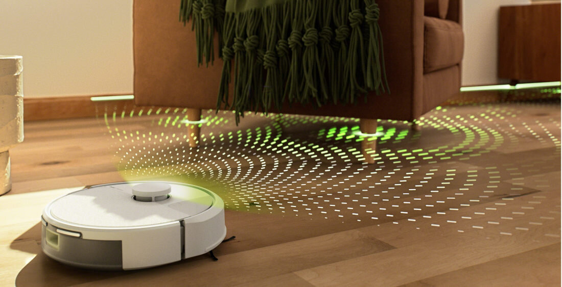 Robot sprzątający IROBOT Roomba Combo 105 Biały Precyzyjne mapowanie przestrzeni nawigacja LiDAR ClearView™ skanuje pomieszczenia tworzy ich mapę powierzchnia 