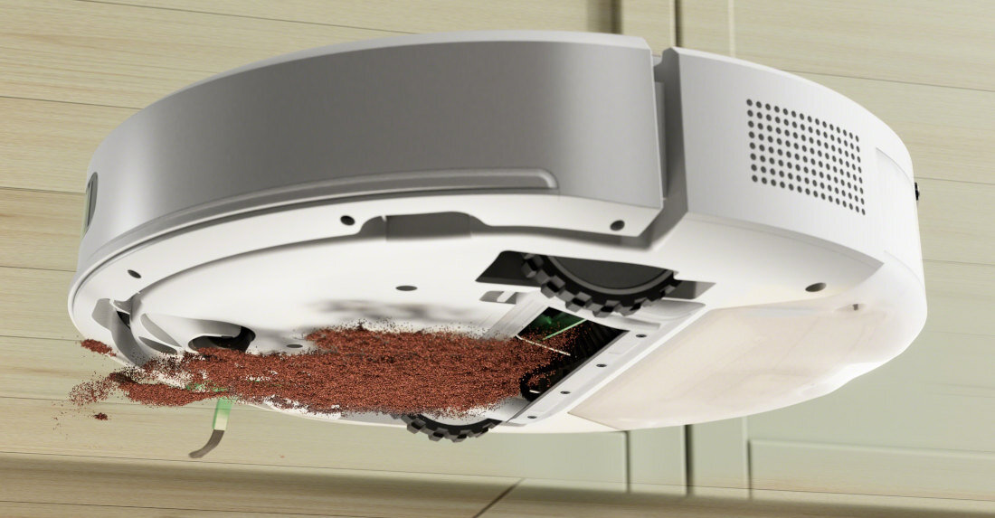 Robot sprzątający IROBOT Roomba Combo 105 Biały Skuteczne usuwanie zabrudzeń Moc ssąca gumowa szczotka boczna szczotka do narożników Nakładka mopująca z mikrofibry