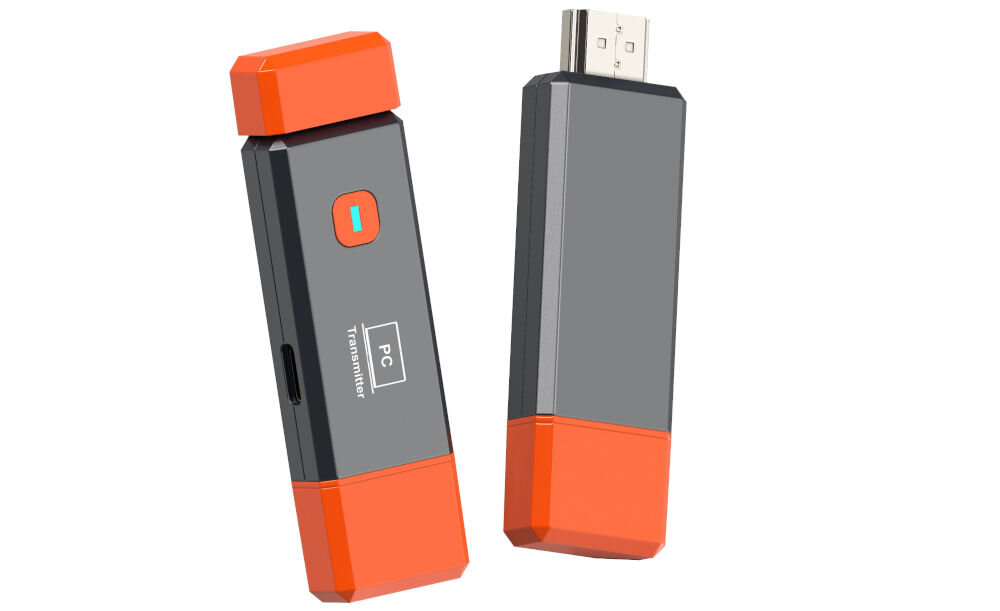 Transmiter HDMI XENSO HL50D - Efektywna kompresja obrazu, urządzenie stojące w pionie lekko pochylone