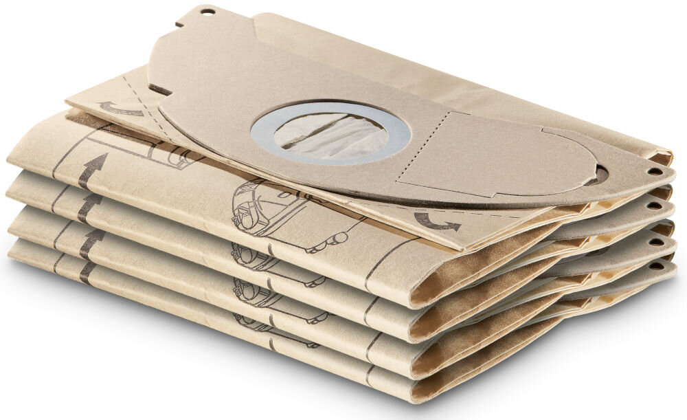 Worek do odkurzacza KARCHER 6.904-143.0 (5 sztuk) efektywność włoknina wydajna filtracja