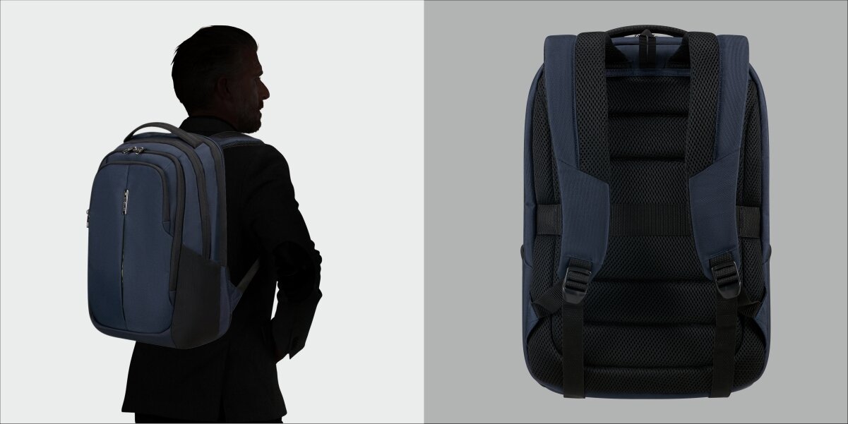 SAMSONITE Guardit 3.0 Regulowane szelki wyściełany panel tylni Oddychająca siateczka 3D