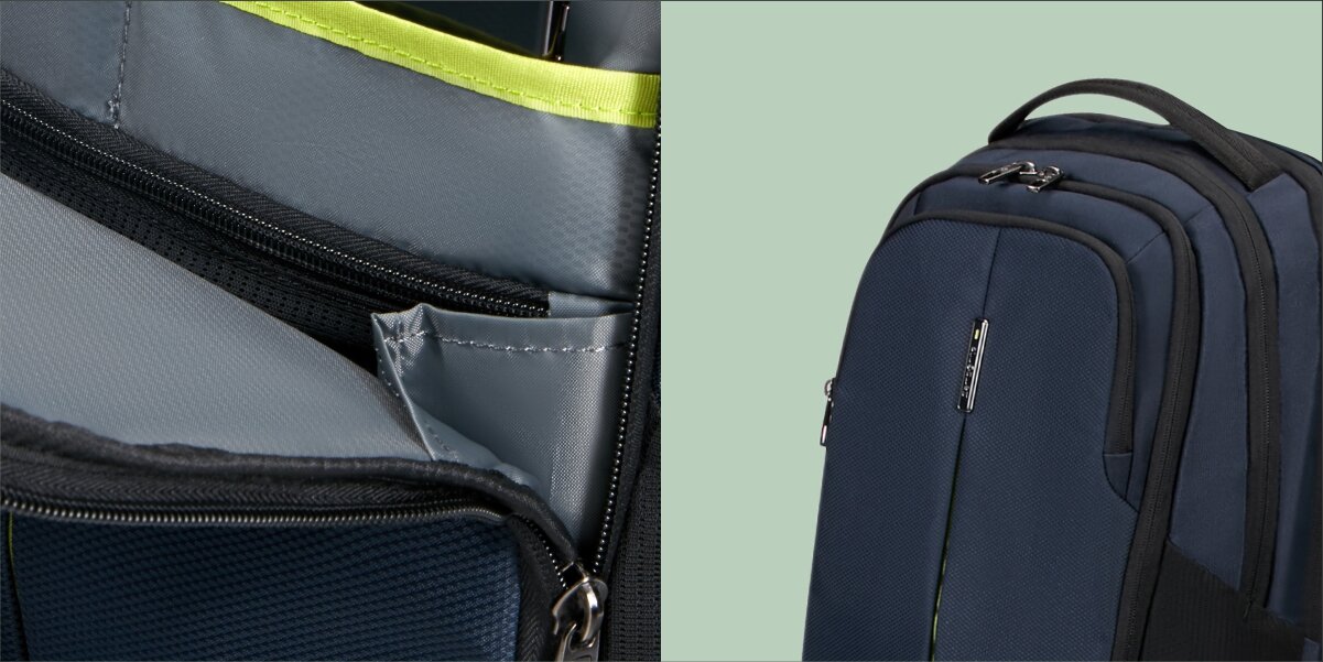 SAMSONITE Guardit 3.0 materiałów pochodzących z recyklingu Tkanina zewnętrzna, podszewka zamki przetworzonych butelek PET