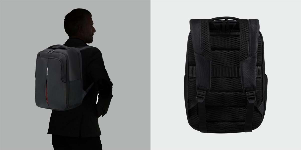 SAMSONITE Guardit Regulowane, wyściełane szelki oddychający panel tylny z siatką 3D