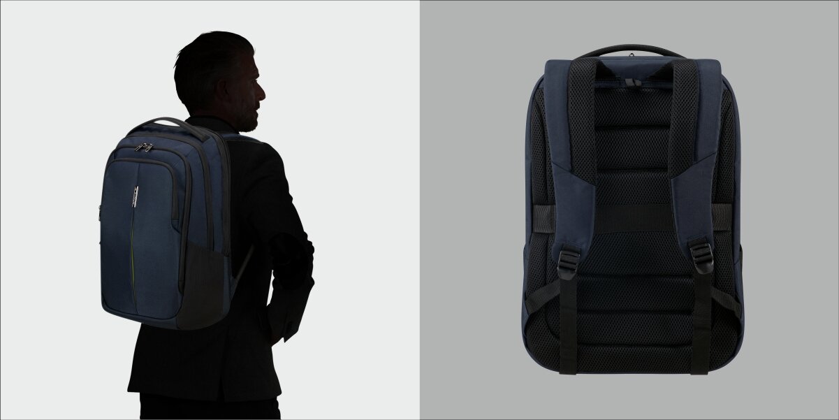 SAMSONITE Guardit 3.0 Regulowane szelki wyściełany panel tylni Oddychająca siateczka 3D