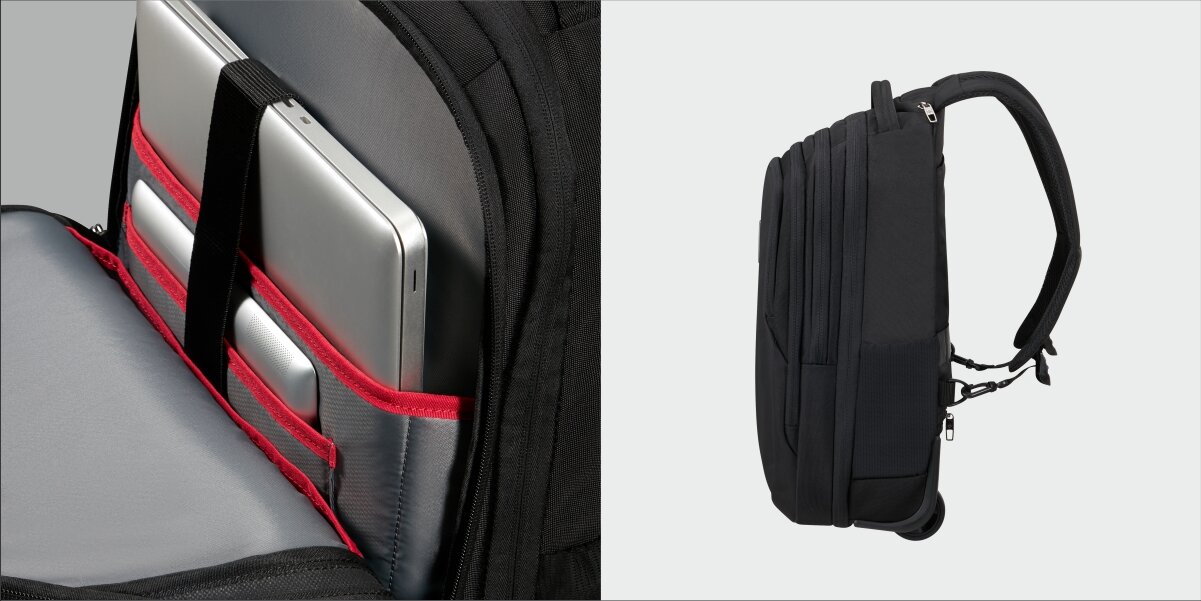 SAMSONITE Guardit dedykowanej przegrodzie 15,6 cala kieszeń na tablet do 10,5 cala Wnętrze komory wyściełane