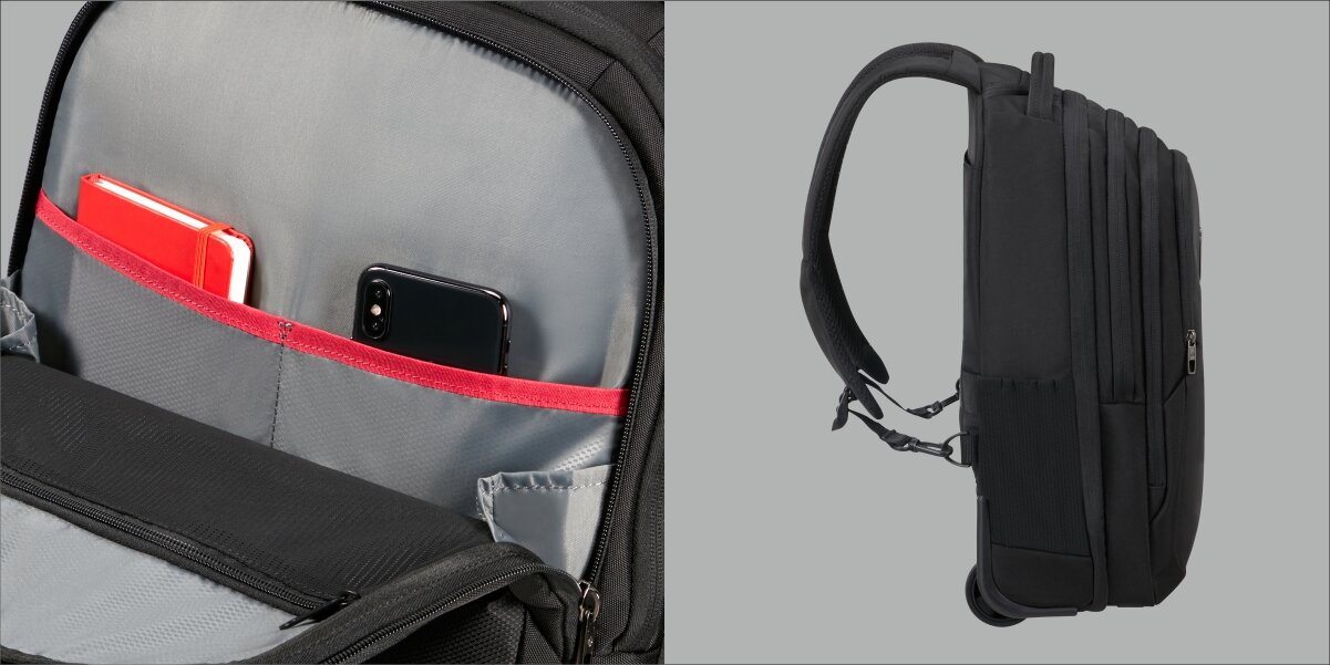 SAMSONITE Guardit główną komorę dokumenty, ładowarki i inne akcesoria łatwy dostęp