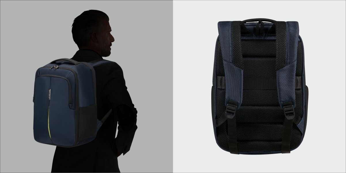 SAMSONITE Guardit Regulowane, wyściełane szelki oddychający panel tylny z siatką 3D