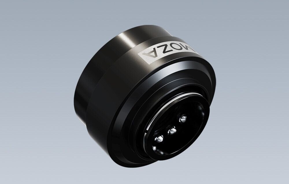 Adapter MOZA Racing RS07 do kierownicy R21/R16/R12/R9/R5 adapter na jasnym tle aluminium klasy lotniczek odporność na intensywną eksploatację stabilny punkt stanowiska simracingowego