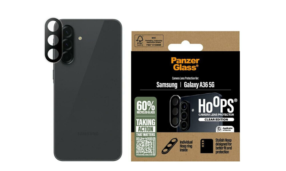 PanzerGlass Hoops szkło hartowane aluminiowa ramka styl i ochrona aparatu