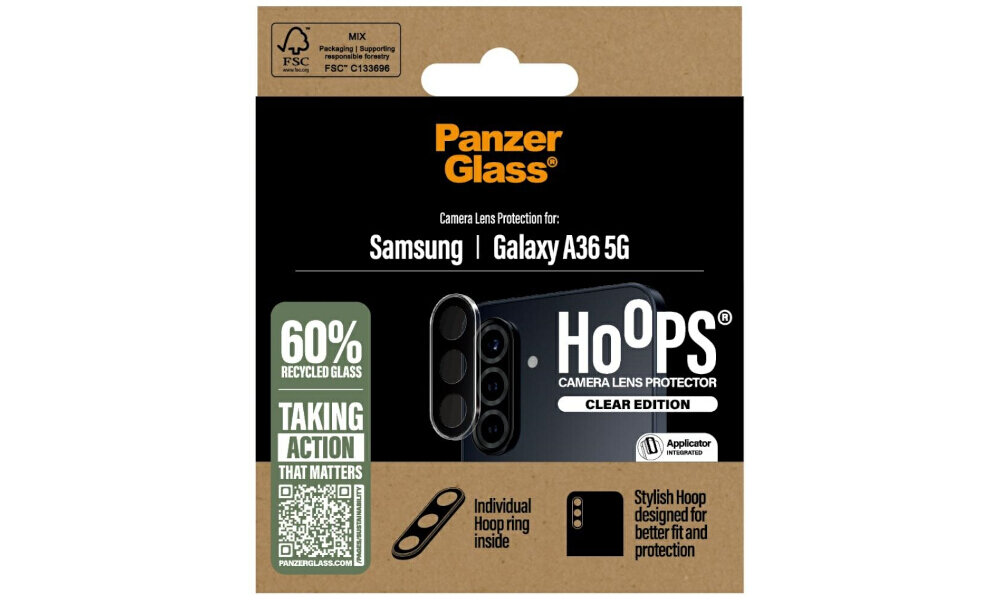 PanzerGlass Hoops opakowanie FSC recykling mniej odpadów dłuższe życie telefonu