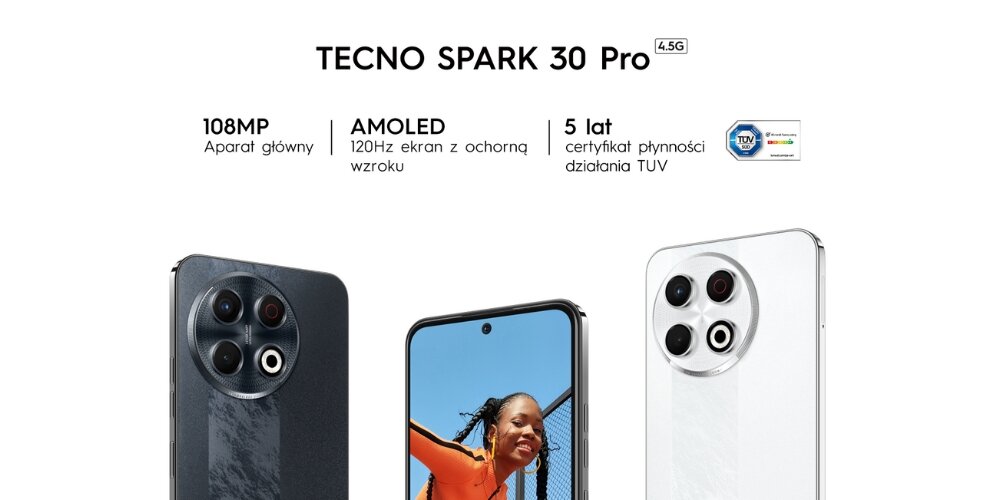 Smartfon TECNO Spark 30 Pro    kv początek opisu