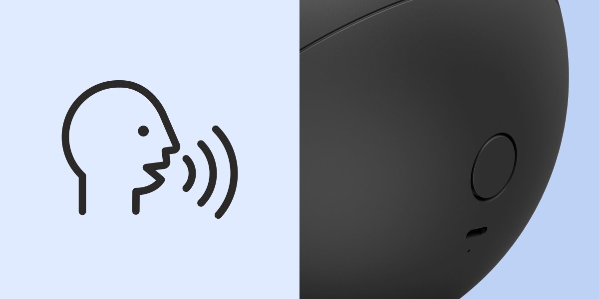 Lampa HAMA 176664 Wi-Fi Czarny, aplikacje, alexa, amazon, apple, kolory, Na białym tle narysowana osoba która mówi, obok zbliżenie na tył lampy