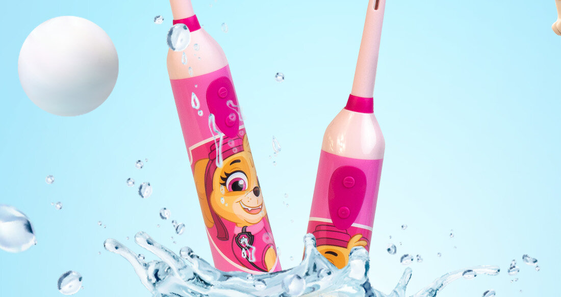 Szczoteczka rotacyjna NICKELODEON Psi Patrol Chase KHET007 Niebieski wygodna rączka samodzielne używanie Ergonomiczny kształt wsparcie chwyt higiena